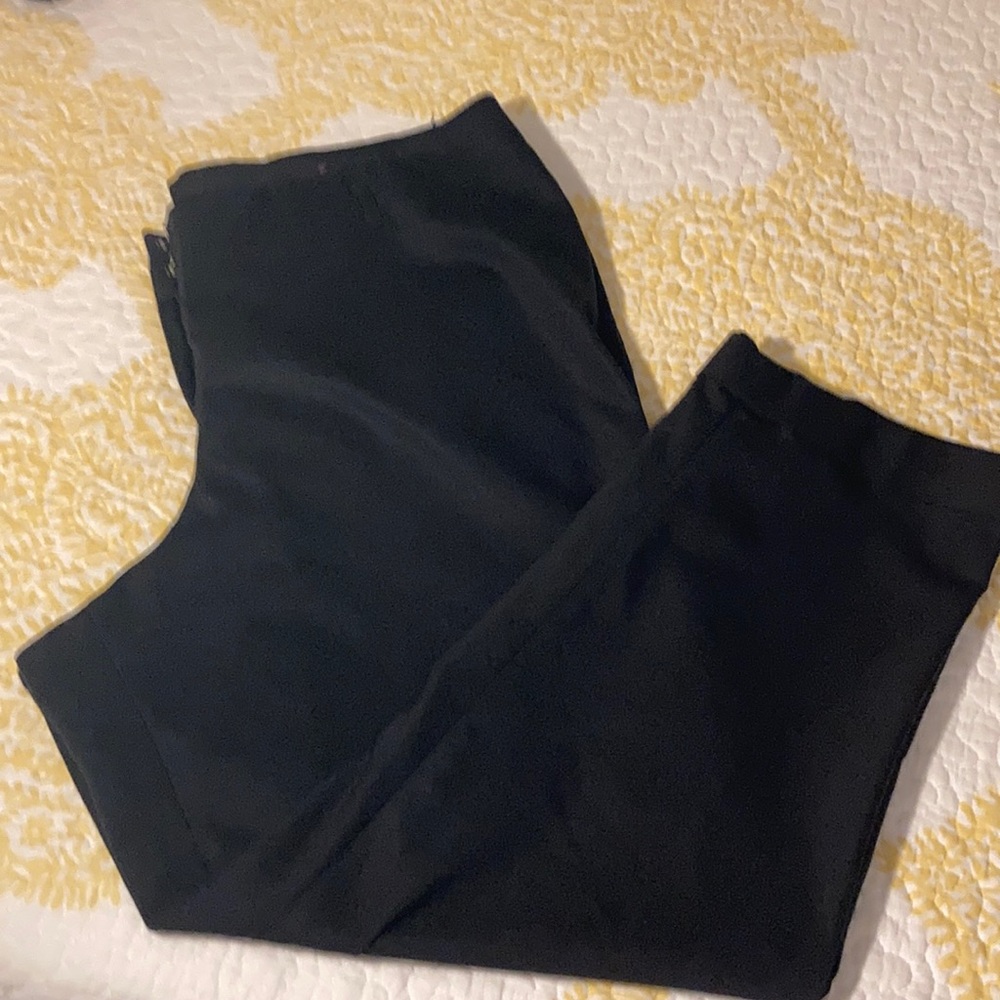 Lane Bryant black dress pants with cuffed hem